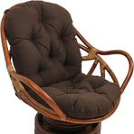 Sallanan Sandalye Minderi 120x60cm Yıkanabilir Yastıklar Döner Salıncaklar için Bağları ile Rahat Rattan Koltuk Minderi Dış Mekan/İç Mekan Kullanımı Yumuşak ve Dayanıklı