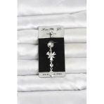 Sallantılı Zirkon Taşlı Model Göbek Piercing - Ebj260516w42324