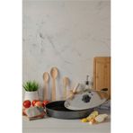 Sally Home Kapaklı Tava-34 Cm Özel Büyük Boy Yufka Börek Balık Izgara Bazlama Tavası