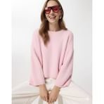 Salome Butik Oversize Yumoş Kazak - Pembe - Standart