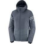 Salomon Bayan Kayak Ceketi, EDGE JACKET W, Polyester/Elastan/Poliamid, Gri (Ebony), Beden: L, LC1383800
