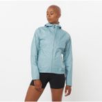 Salomon Bonatti Waterproof Kadın Yağmurluk - Mavi - XS