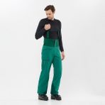 Salomon Brilliant Suspenders Erkek Kayak Pantolonu - Yeşil - Renkli