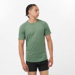Salomon CROSS RUN Erkek Koşu Tişört Laurel Wreath LC2195000 - XS - Yeşil