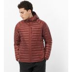 Salomon Elixir Micro Down Erkek Kapişonlu Kaz Tüyü Mont - Bordo - XL