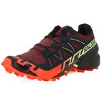 Salomon Erkek Speedcross 6 Sneaker, Std, Rum Üzüm/Kiraz Domates/Konyak, 11