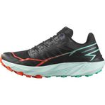 Salomon Erkek Thundercross Sneaker, Siyah/Kiraz Domates/Elektrikli Yeşil, 42.5 EU