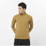 Salomon ESSENTIAL LIGHTWARM Erkek Yarım Fermuar Polar Antique Bronze LC2277000 - Sarı