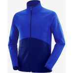 Salomon Essential Warm Mavi Tam Fermuar Erkek Polar