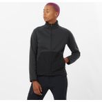 Salomon Essential Warm Siyah Tam Fermuar Kadın Polar