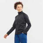 Salomon Essential Warm Siyah Yarım Fermuar Kadın Polar