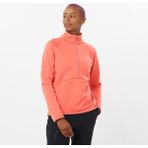 Salomon Essential Warm Turuncu Yarım Fermuarlı Kadın Polar