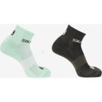 Salomon Evasion 2 Pack Çorap - 36 - 38 - Siyah - Siyah