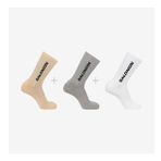 Salomon Everyday Crew 3 Pack Bej Gri Beyaz Çorap
