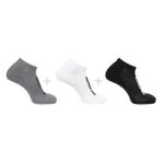 Salomon Everyday Low 3 Pack Gri Beyaz Siyah Çorap