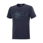 Salomon Explore Blend Tee M Erkek Tişört LC1524000 - Mavi