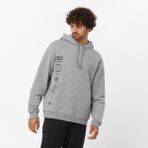 Salomon Graphic Pull Over Erkek Sweatshirt - Gri - Renkli