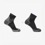 Salomon LC20829 X Ultra Access Quarter 2 Pack Çorap - Siyah Gri - XL