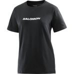 Salomon Logo Kadın Tişört Siyah XS