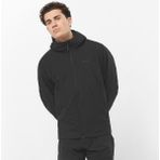 Salomon Mountain Flex Kapüşonlu Erkek Outdoor Montu - Siyah - 2XL