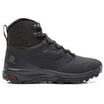 Salomon Outblat TS Clima Waterproff Womens Outdoor Shoes Black Su Geçirmez Nefes Alan Kadın Bot Siyah