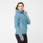 Salomon Outline Warm Hybrid Mavi Tam Fermuar Kadın Polar