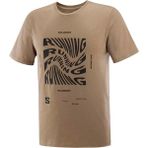 Salomon Runnıng Graphıc M Erkek T-Shirt LC2246800 Kahverengi