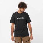 Salomon Sal Logo Perf Erkek Siyah Tişört