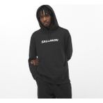 Salomon Sal Logo Perf Hoodie Erkek Siyah Sweatshirt