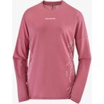 Salomon Sense Aero Gfx Ls Kadın Koşu Tişört Nocturne LC2697900 - Pembe