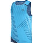 Salomon Sense Aero Tank Erkek Koşu T-Shirt - XS - Mavi