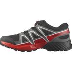 Salomon Speedcross J üniseks çocuk ayakkabısı, yürüyüş, koşu, hassas kalıp, kavrama, pratik konfor, Black Quiet Shade High Risk Red, 32 EU