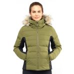 Salomon Stormcozy Jacket W Zeytin Yeşili Kadın Kayak Ceketi