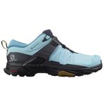 Salomon x Ultra 4 Gore Tex Womens Outdoor Shoes Su Geçirmez Nefes Alabilen Lastik Bağcıklı Kadın Outdoor Ayakkabı Mavi