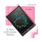 Salsepetial Grafik Dijital Kalemli LCD Çizim Tableti 8.5 Inc Eğlenceli Çocuk Yazı Tahtası - Renkli