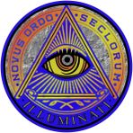 Salt Water Johnny's New World Order Illuminati Çıkartması - Secret Society Holografik Premium Vinil Çıkartma 7,7 x 7,8 cm | Araba Tampon Camı için Hidro-Flask Şişe Dizüstü Bilgisayar Masonik Tüm Gören Gözü Üçgen Arma