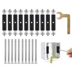 Şalter kutusu tamiri, 118 tip kaset onarım cihazı, elektrik kaseti tamiri, duvar montajı, şalter kutusu onarım aleti, duvar montajı, şalter kutusu onarımı (10 set)