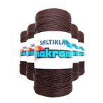 Saltıklar 2070 Kahve 100 gr 5 Adet Polyester Makrome İpi