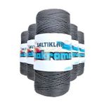 Saltıklar 420 Koyu Gri 100 gr 5 Adet Polyester Makrome İpi