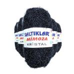 Saltıklar Siyah 5 Adet Mimoza Kristal Işıltılı Şal Patik Yelek İpi