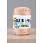 SALTIKLAR Xl Makrome 200gram 4mm - Premium Polyester Makrome Ipi 4mm Açık Nohut-272