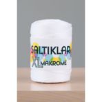 SALTIKLAR Xl Makrome 200gram 4mm - Premium Polyester Makrome Ipi 4mm Parlak Beyaz-01