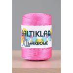 SALTIKLAR Xl Makrome 200gram 4mm - Premium Polyester Makrome Ipi 4mm Pembe-1538