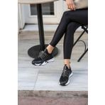 SALVA KADIN SİYAH SCUBA KUMAŞ TAŞ DETAY SNEAKER (SİYAH / 39)