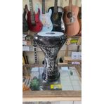 Salvador Profesyonel Erzincan El Işlemeli Döküm Darbuka Siyah Mısır Çömlek Darbuka - Kılıf Hediyeli