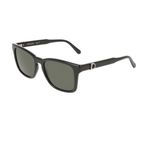 Salvatore Ferragamo SF 2086SE 001 55 Unisex Dikdörtgen Siyah Kemik Güneş Gözlüğü
