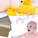 Salvia Dione 6’lı Müslin Bebek Yenidoğan Banyo Pamuklu Lif ve Kurulama Mendil Seti Anne Bebek Bakım Mendilleri - Renkli