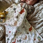 Salvia Dione Çok Amaçlı Müslin Bebek Örtüsü - 60x95 3 Katlı%100 Pamuk Müslin Bebek Battaniyesi - Unisex Hem Kız Hem Erkek Bebek İçin Hediye Alt Açma, Dinazor ve Hayvan Desenli Yenidoğan Kundak