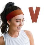 SALVIA DIONE Saç Bandı 2 li Kadın Erkek Spor Elastik Kaymaz İnce Esnek Likralı Pamuk Kadın Saç Bandı Bandana Unisex Fitness Makyaj Cilt Yüz Yoga Pilates Koşu Sporcu Saç Bandı Seti (Yanık Turuncu, Standart)