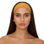 SALVIA DIONE Saç Bandı Kadın Erkek Spor Elastik Kaymaz İnce Esnek Likralı Pamuk Kadın Saç Bandı Bandana Unisex Fitness Makyaj Cilt Yüz Yoga Pilates Bisiklet Koşu Sporcu Saç Bandı (Mango Sarısı, Standart)